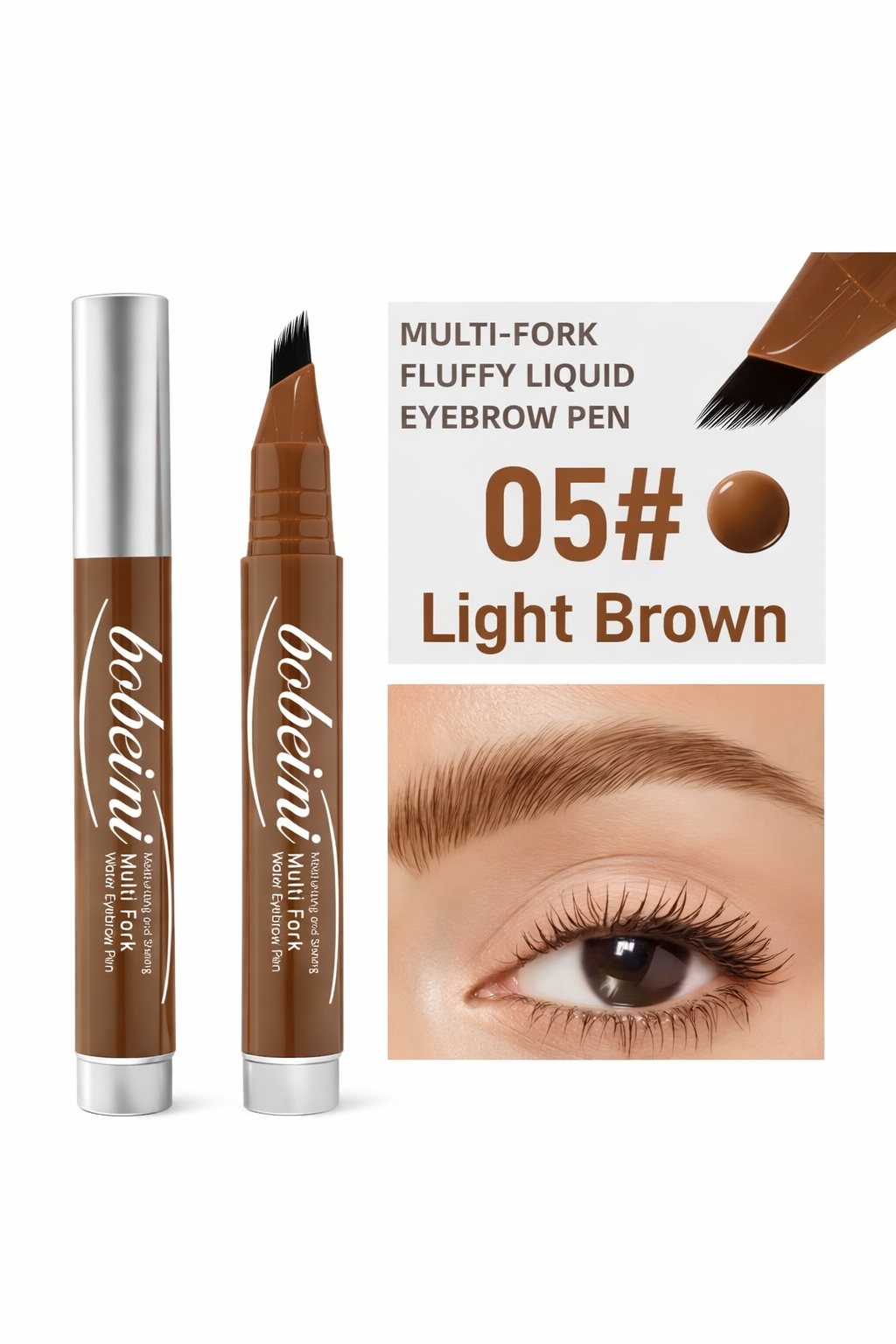 Eyebrow Pencil with Multi Branch Bush Head Design