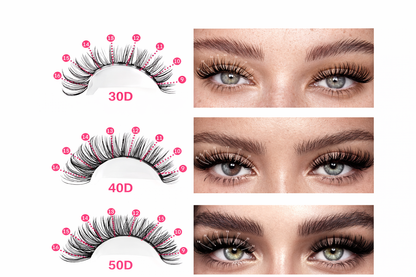 Eye Lash Kit - 200pcs 30D Set