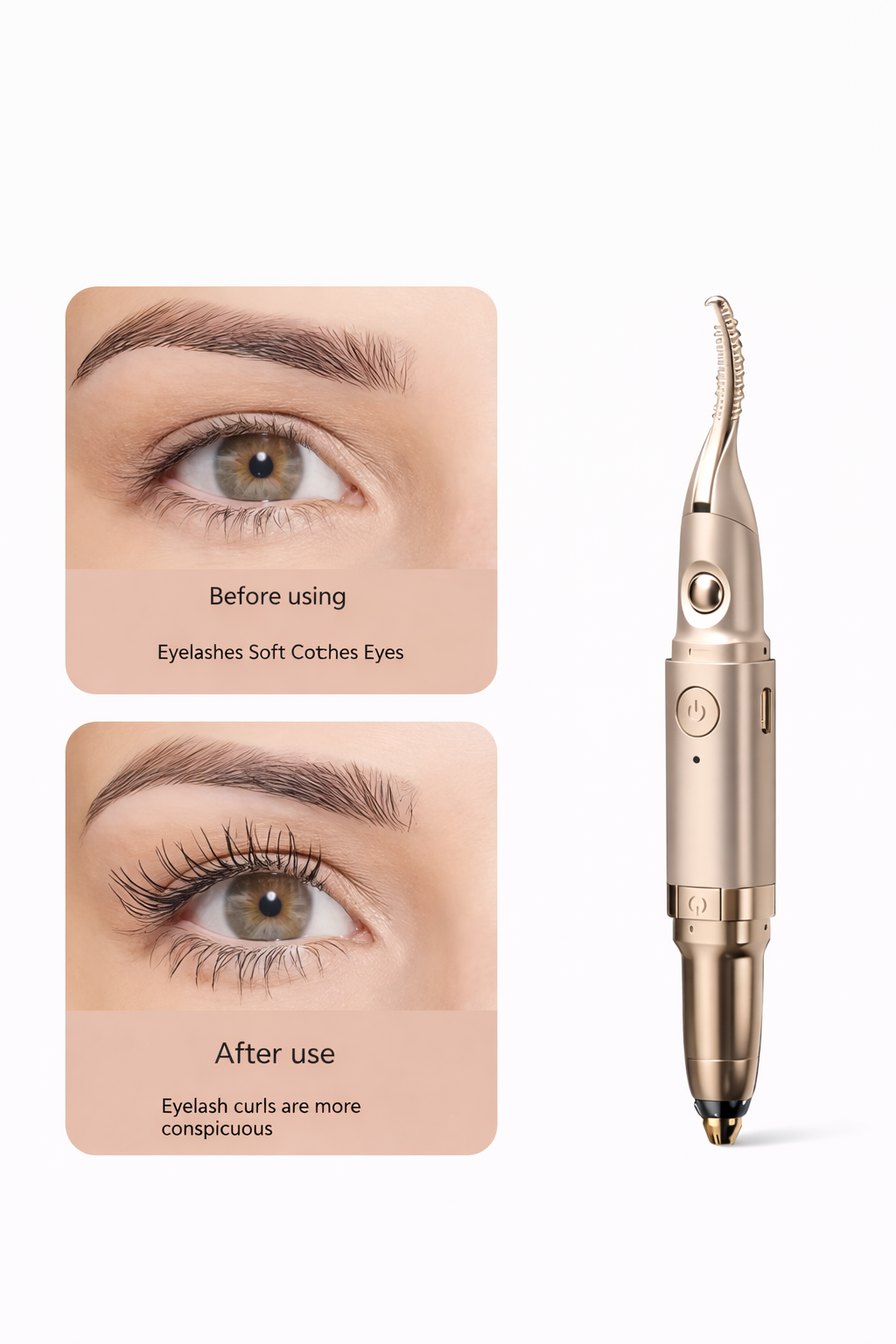 Heated Eyelash Curler & Brow Trimmer