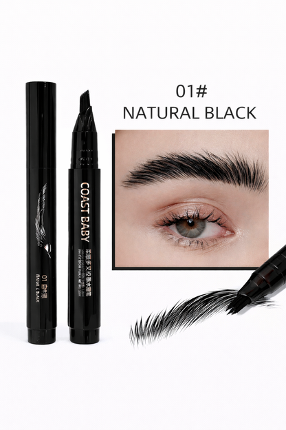 Eyebrow Pencil with Multi Branch Bush Head Design