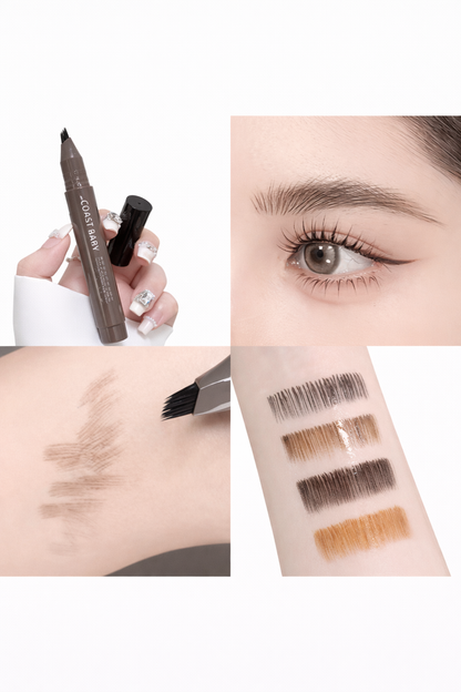 Eyebrow Pencil with Multi Branch Bush Head Design