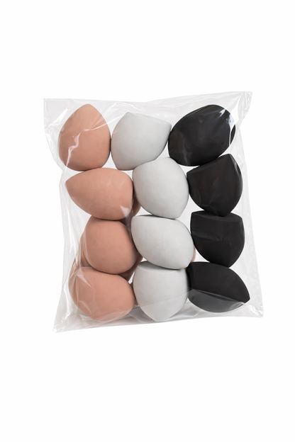 Sponges 12pcs Assorted Colours & Shapes