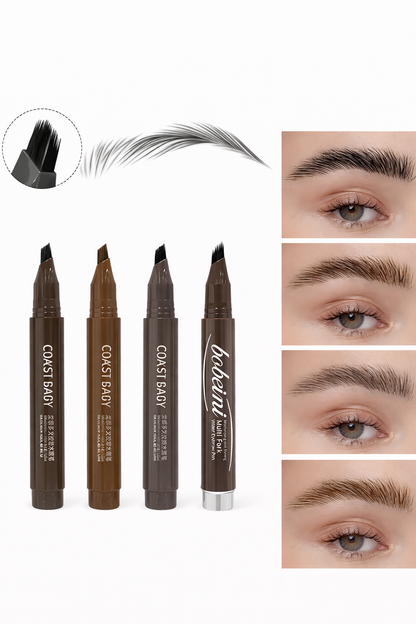 Eyebrow Pencil with Multi Branch Bush Head Design