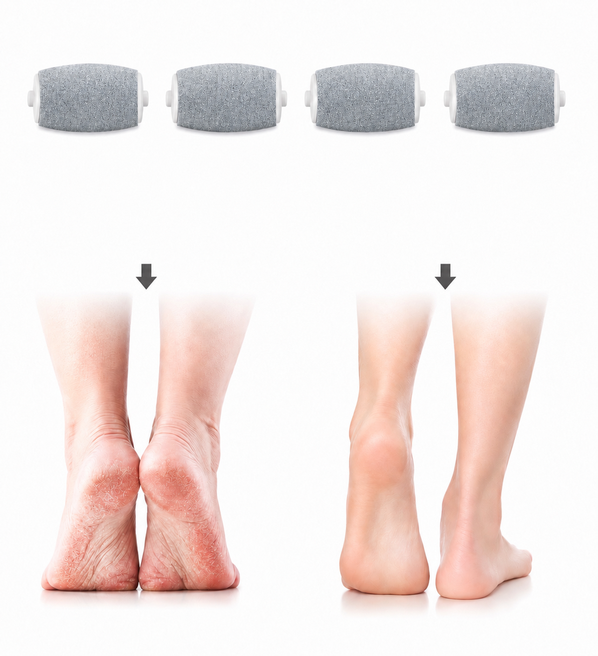 Foot Pedi Pro Replacement Rollers 4 Pcs