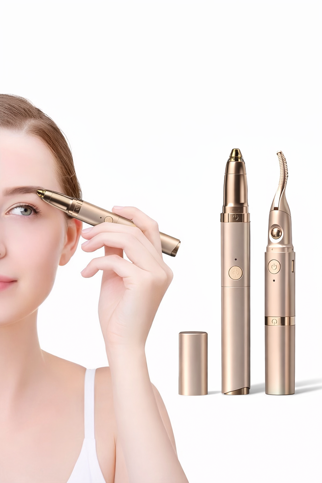 Heated Eyelash Curler & Brow Trimmer